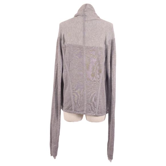 Lululemon Iconic Wrap Heathered Medium Grey / Heathered Light Grey Sz 8 - Picture 4 of 6